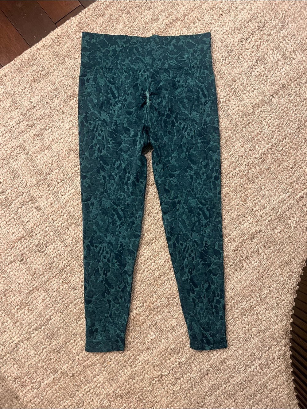 Gymshark Dark Teal Patterned Leggings - Picture 4 of 6